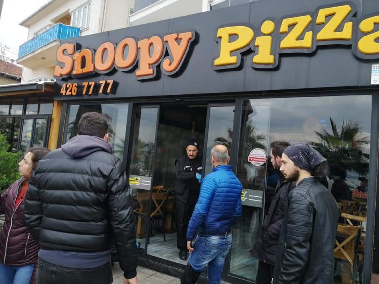 Değirmendere Snoopy pizzada hırsızlık yapan şahıslar yakalandı